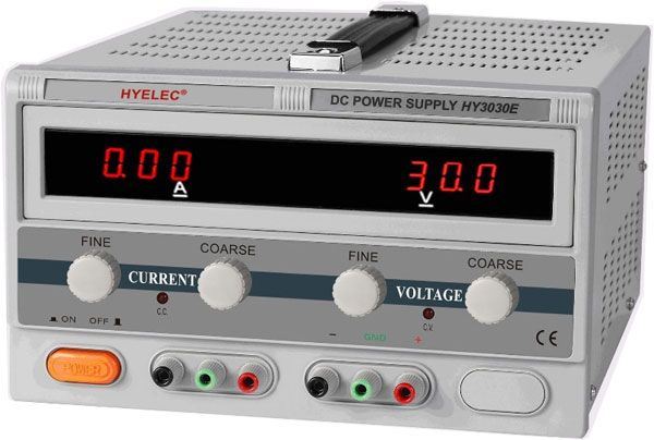 Laboratorní zdroj HYELEC HY3030E 0-30V/0-30A